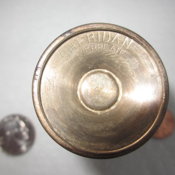 Vintage Rare Sheridan Silver Plate Tulip Shaped Wine Cordial Goblets Chalices - Picture 5 of 9